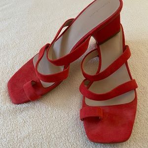 Something Navy Kitten Heel Sandal